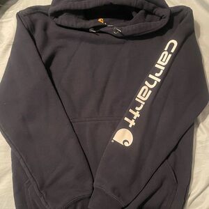 Carhartt Navy Hoodie with Logo